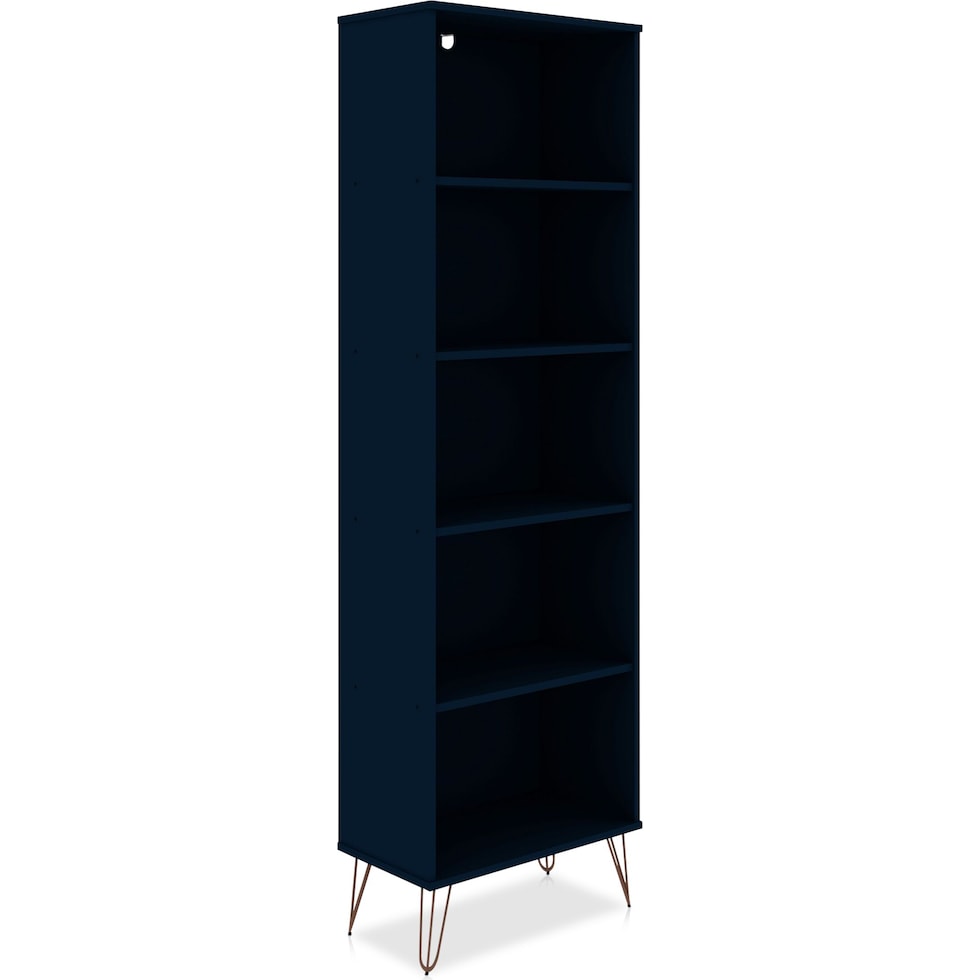 harvard blue bookcase   