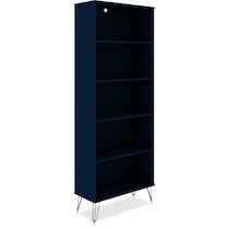 harvard blue bookcase   