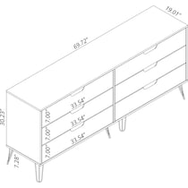 harvard blue dresser   