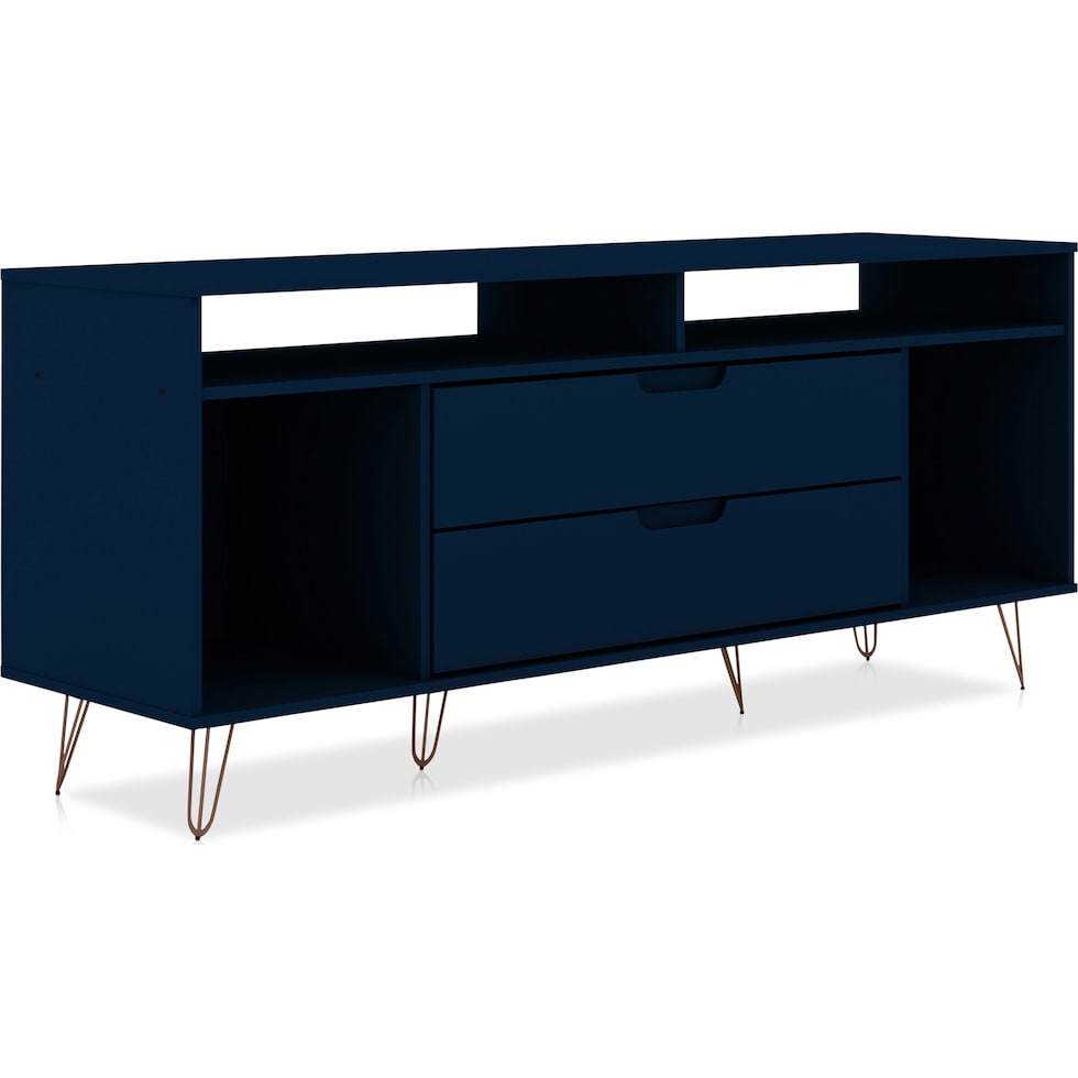 harvard blue tv stand   