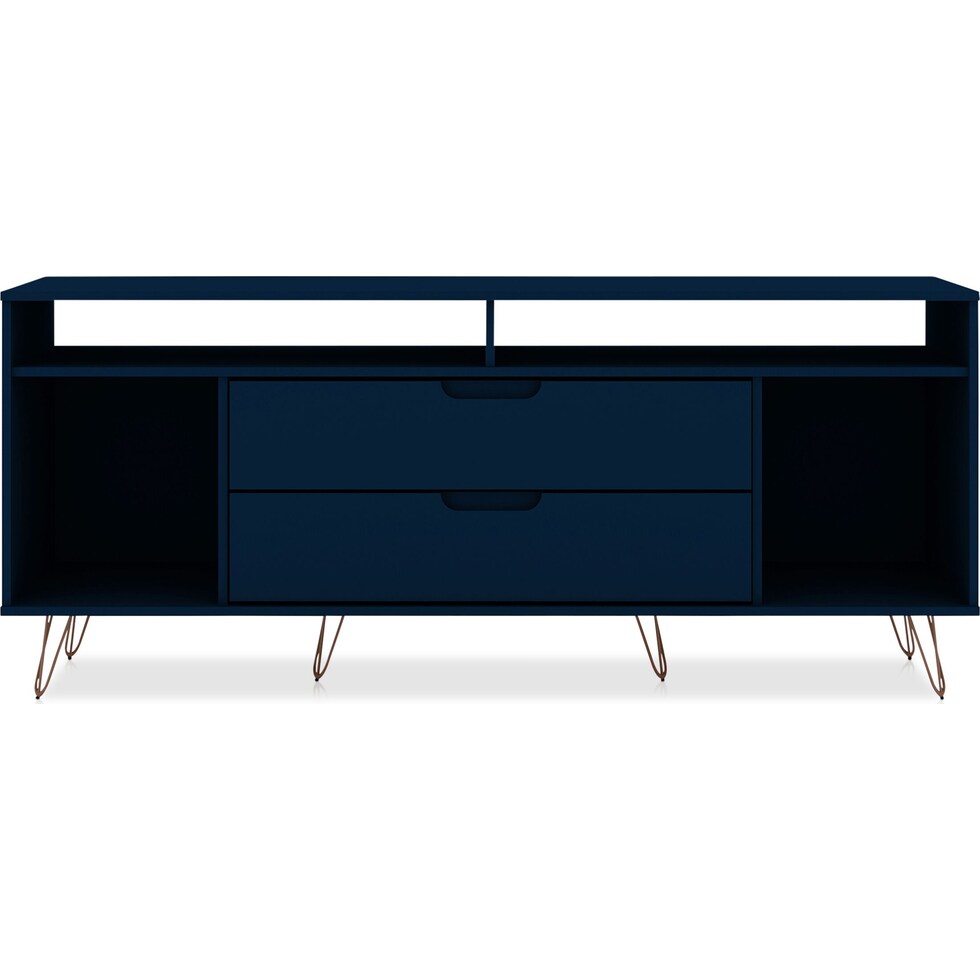 harvard blue tv stand   