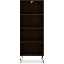 harvard dark brown bookcase   