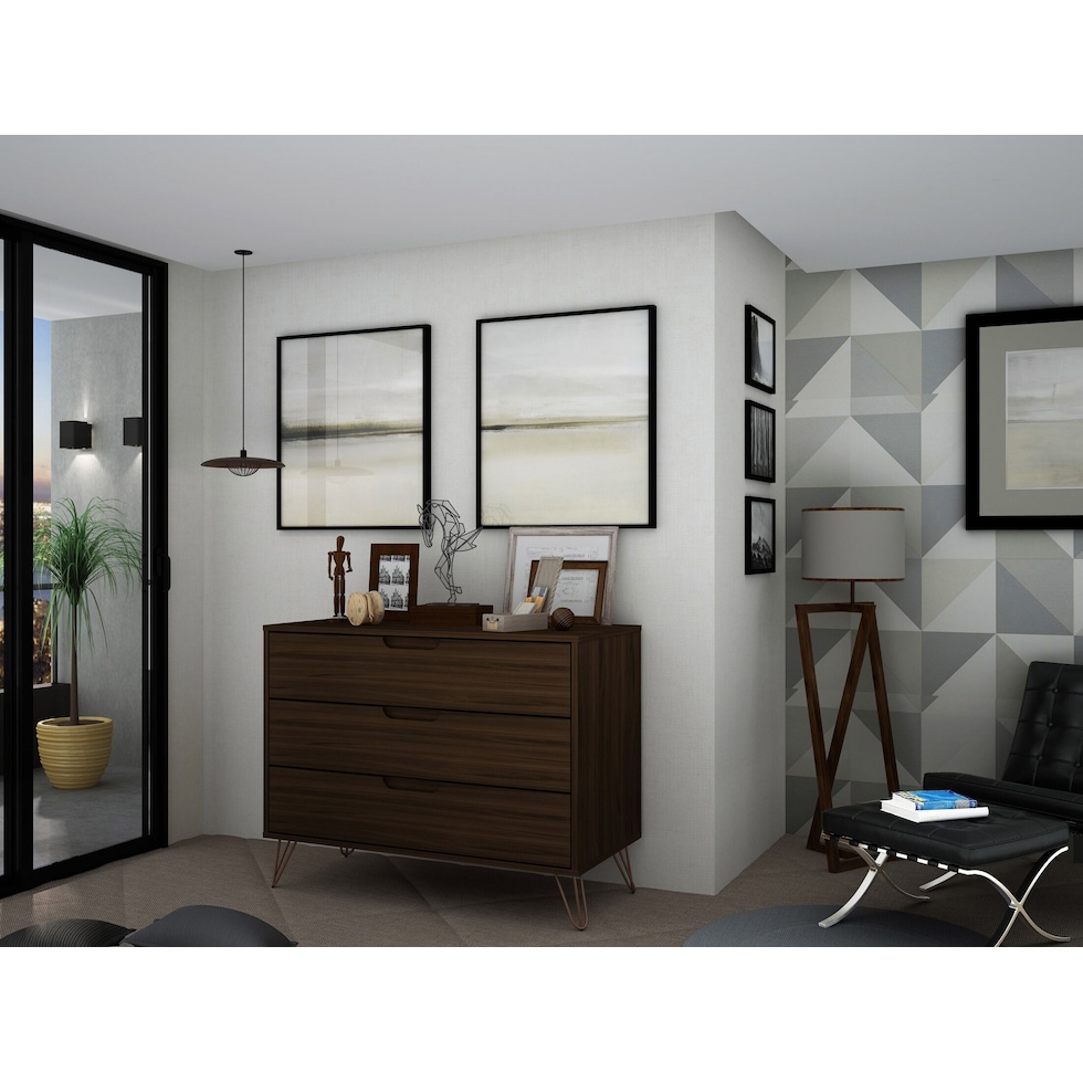 harvard dark brown dresser   
