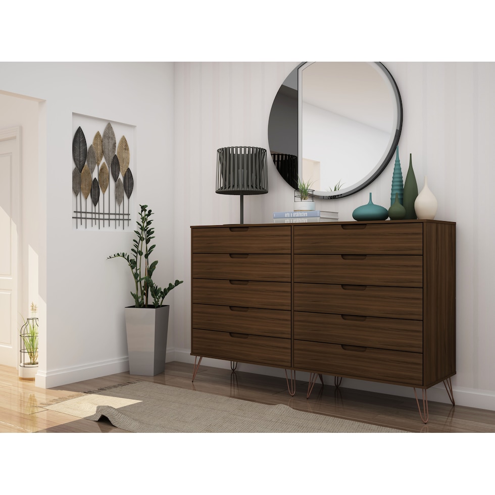 harvard dark brown dresser   