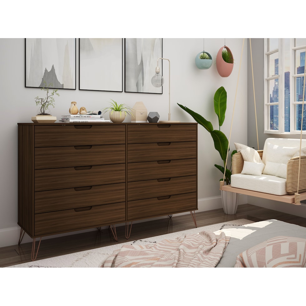 harvard dark brown dresser   