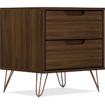 harvard dark brown nightstand   