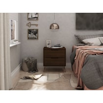 harvard dark brown nightstand   