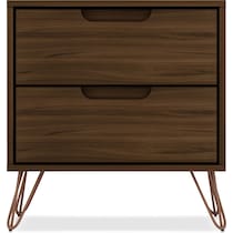 harvard dark brown nightstand   