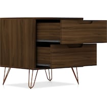 harvard dark brown nightstand   