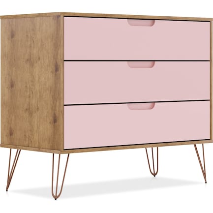 Harvard Dresser - Natural/Pink