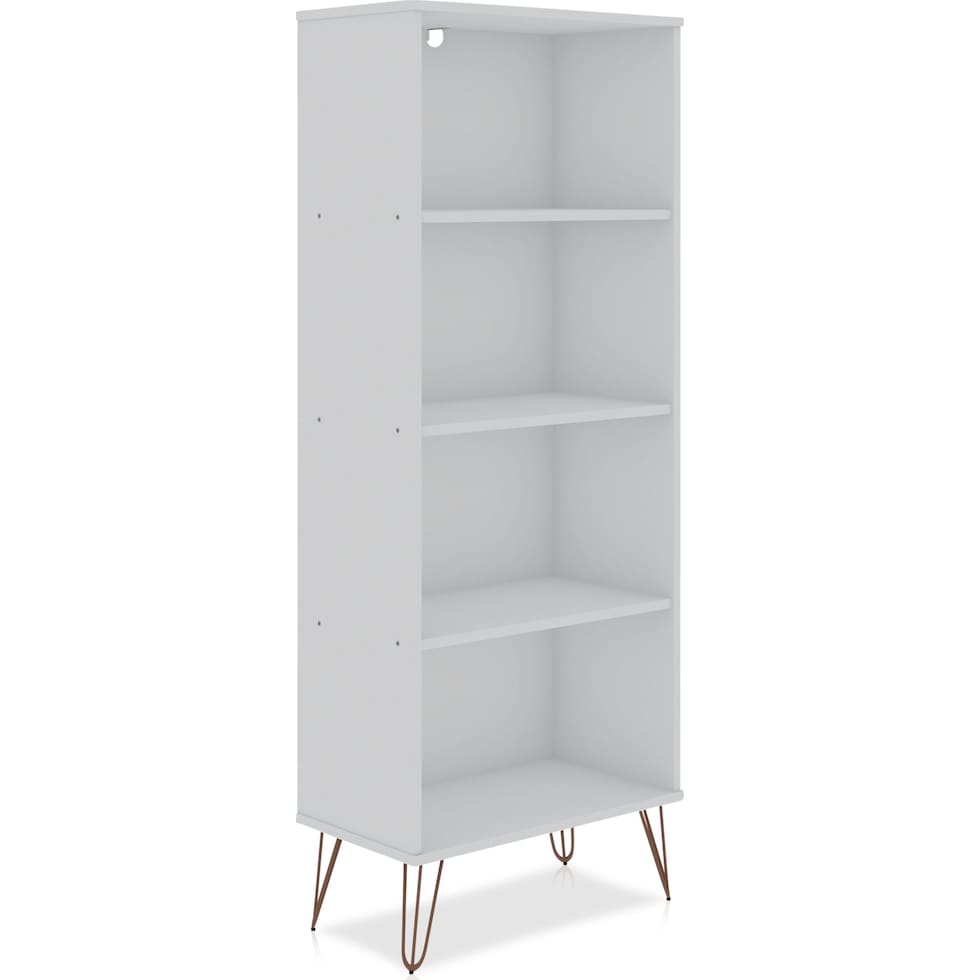 harvard white bookcase   