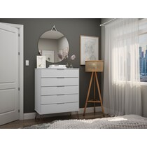 harvard white dresser   
