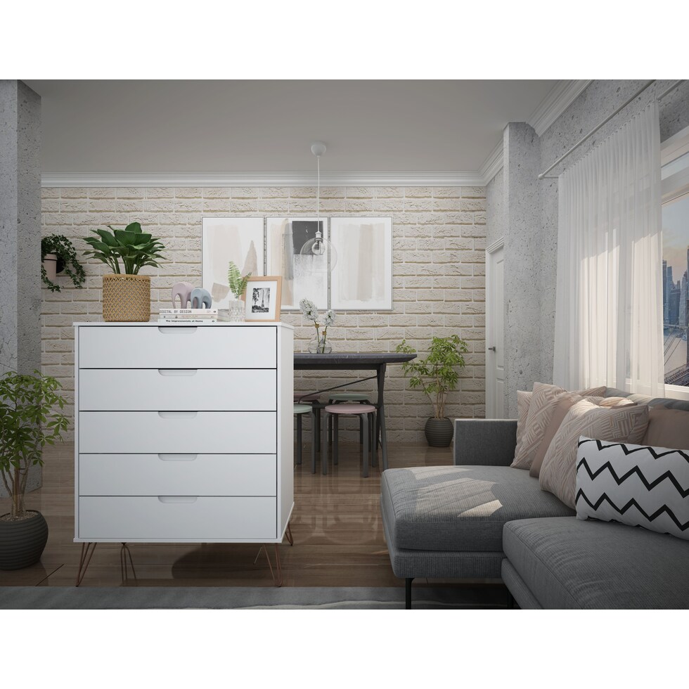 harvard white dresser   