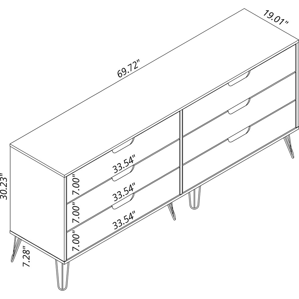 harvard white dresser   