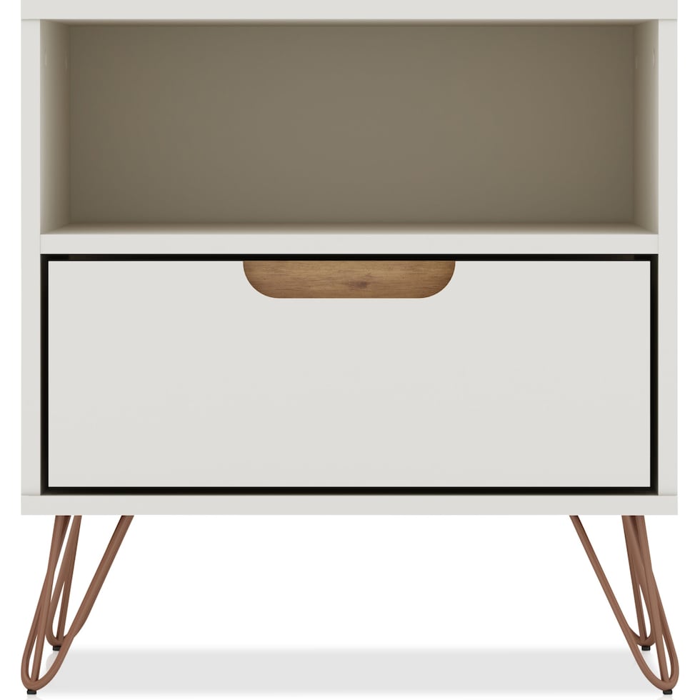 harvard white nightstand   