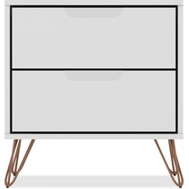 harvard white nightstand   