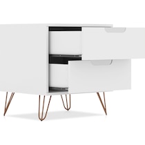 harvard white nightstand   