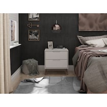 harvard white nightstand   