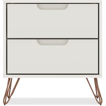 harvard white nightstand   
