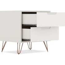 harvard white nightstand   