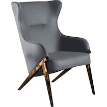 harvey gray accent chair   