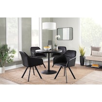 harvey gray dining chair   