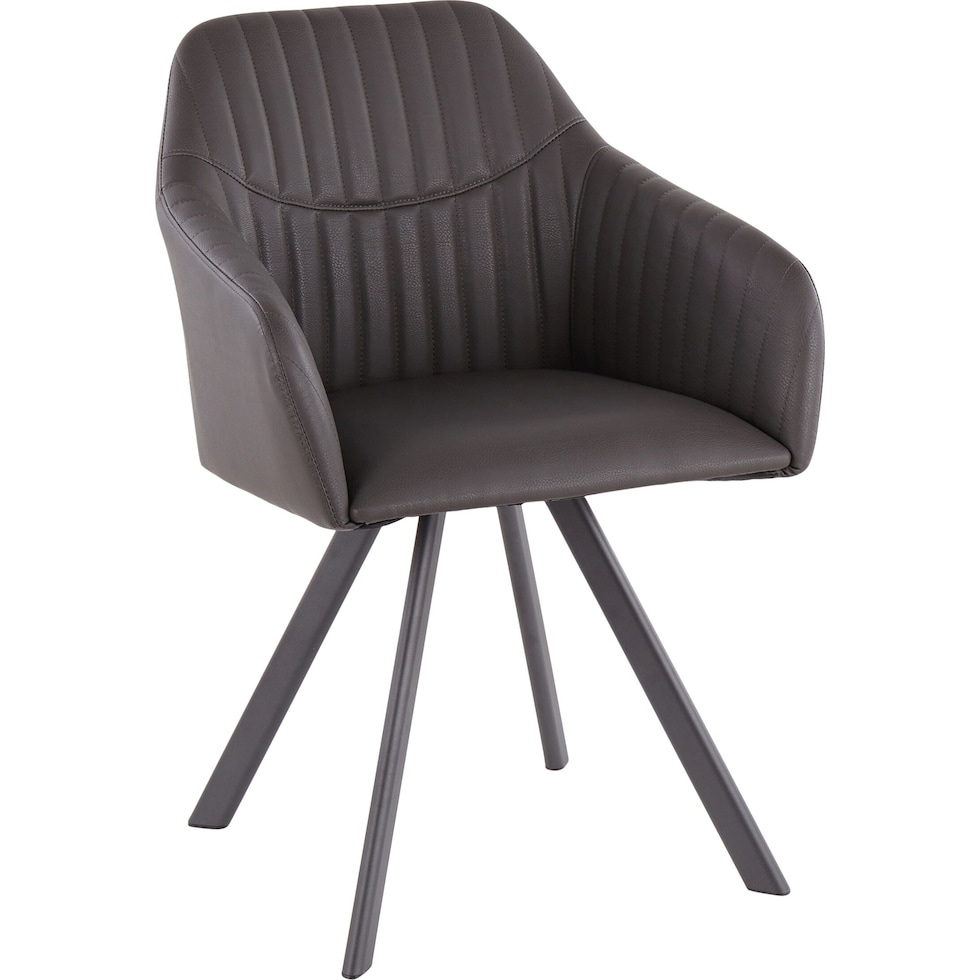 harvey gray dining chair   