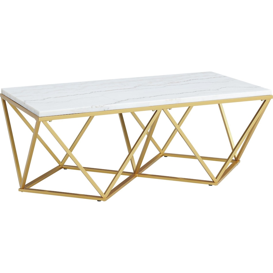 harville white coffee table   