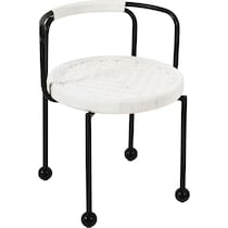 harwich white outdoor dining chair   