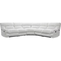 havana gray  pc reclining sectional   