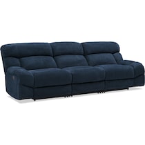 havana gray manual reclining sofa   