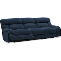 havana gray manual reclining sofa   