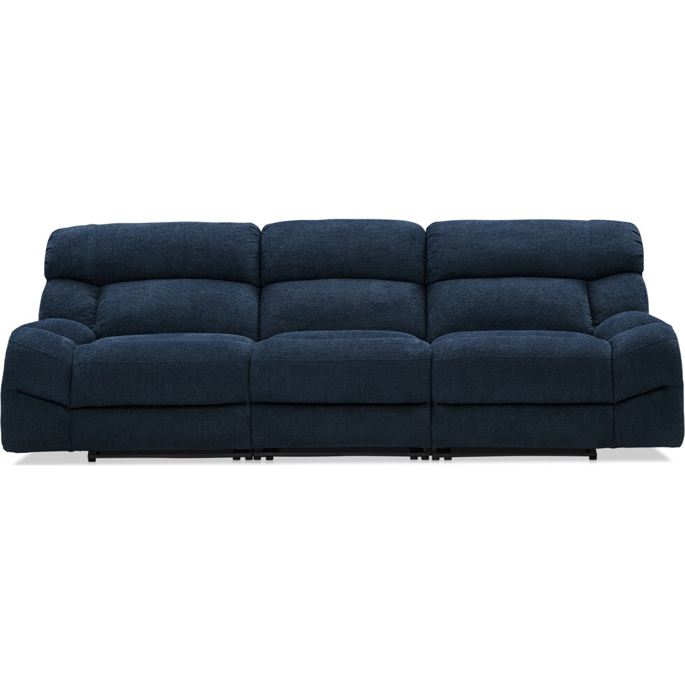 havana gray manual reclining sofa   