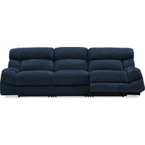 havana gray manual reclining sofa   