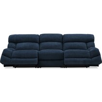 havana gray manual reclining sofa   