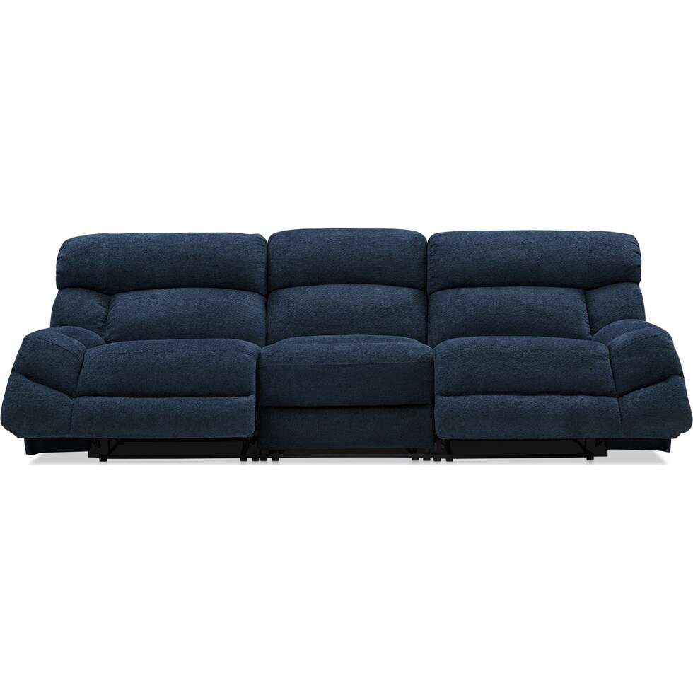 havana gray manual reclining sofa   
