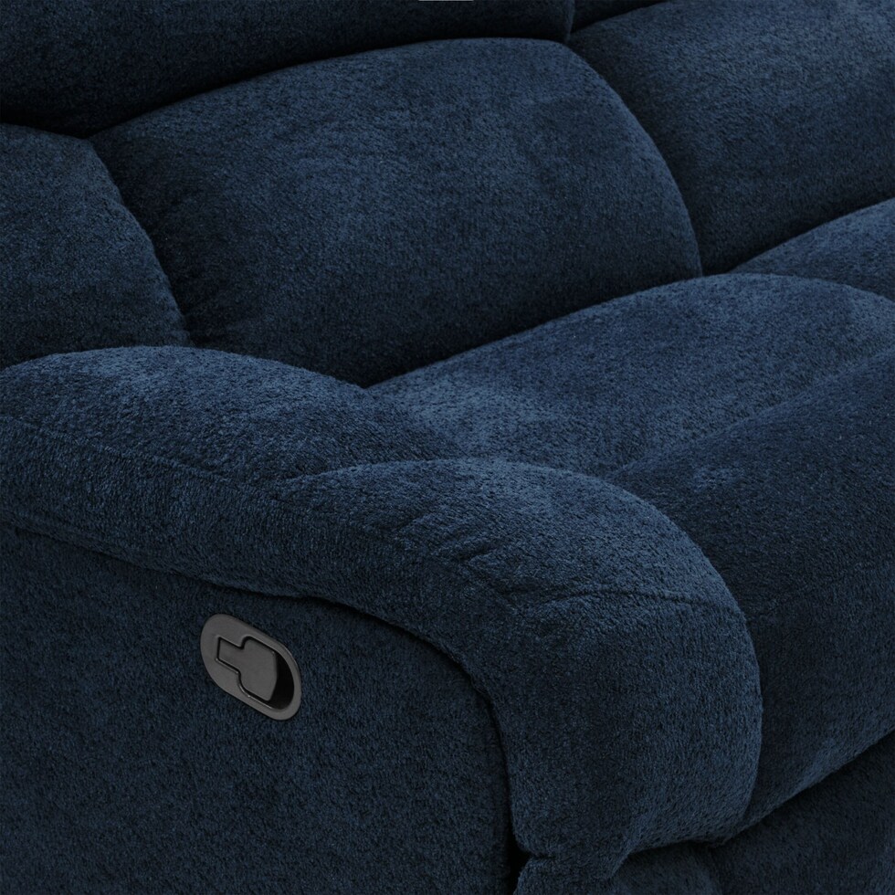 havana gray manual reclining sofa   