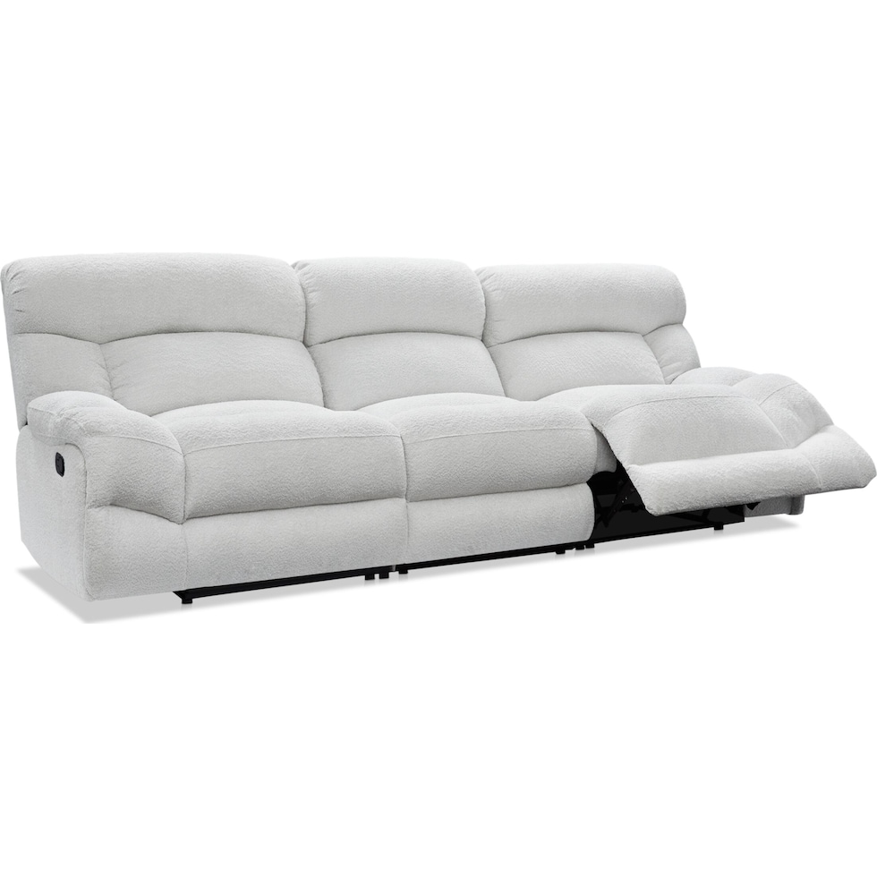 havana gray manual reclining sofa   