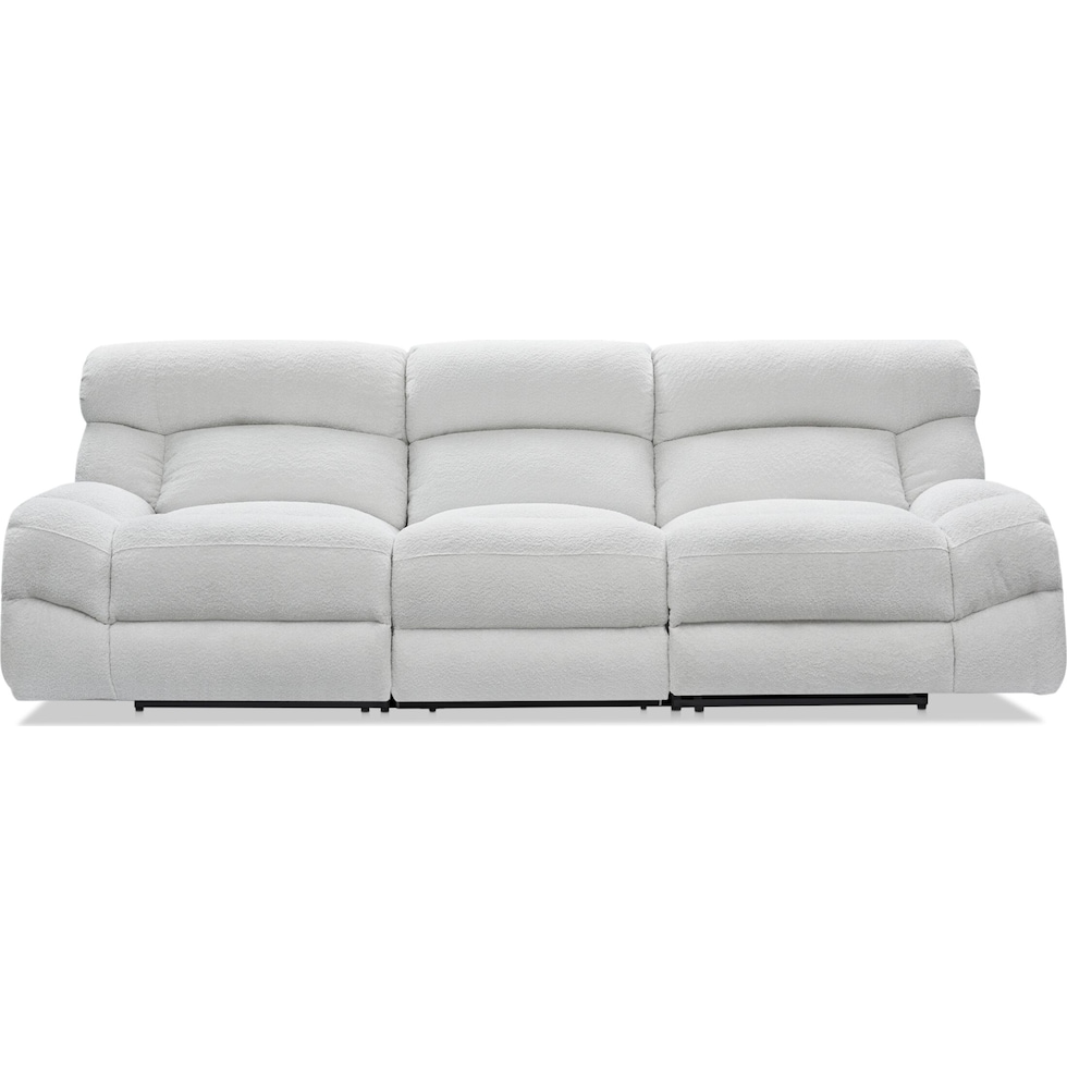 havana gray manual reclining sofa   