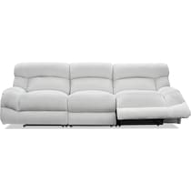 havana gray manual reclining sofa   