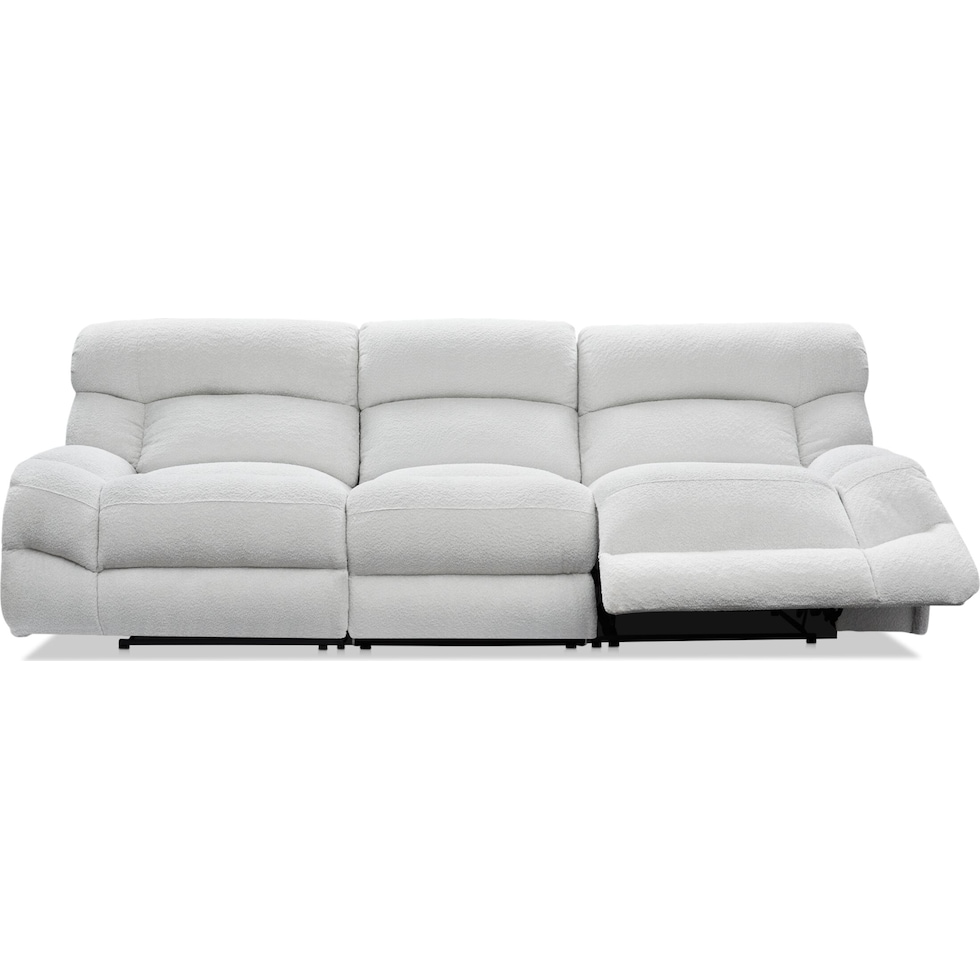 havana gray manual reclining sofa   