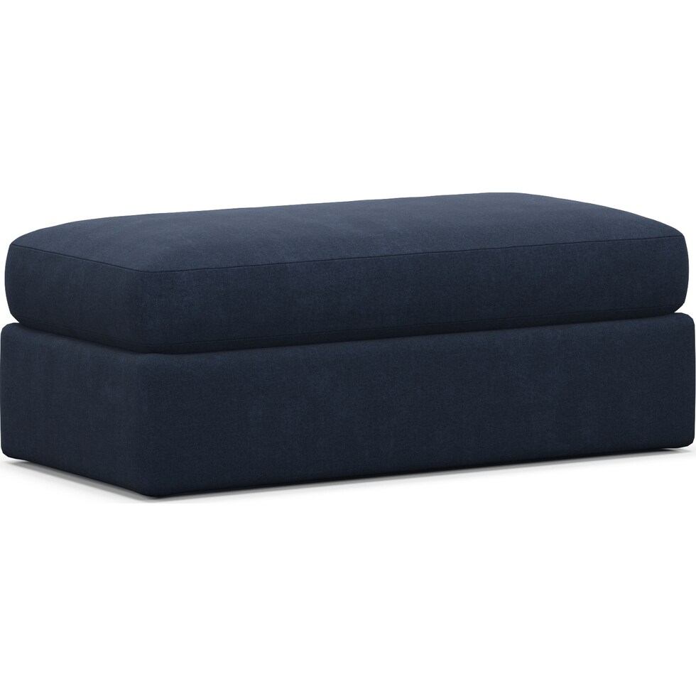 haven blue ottoman   