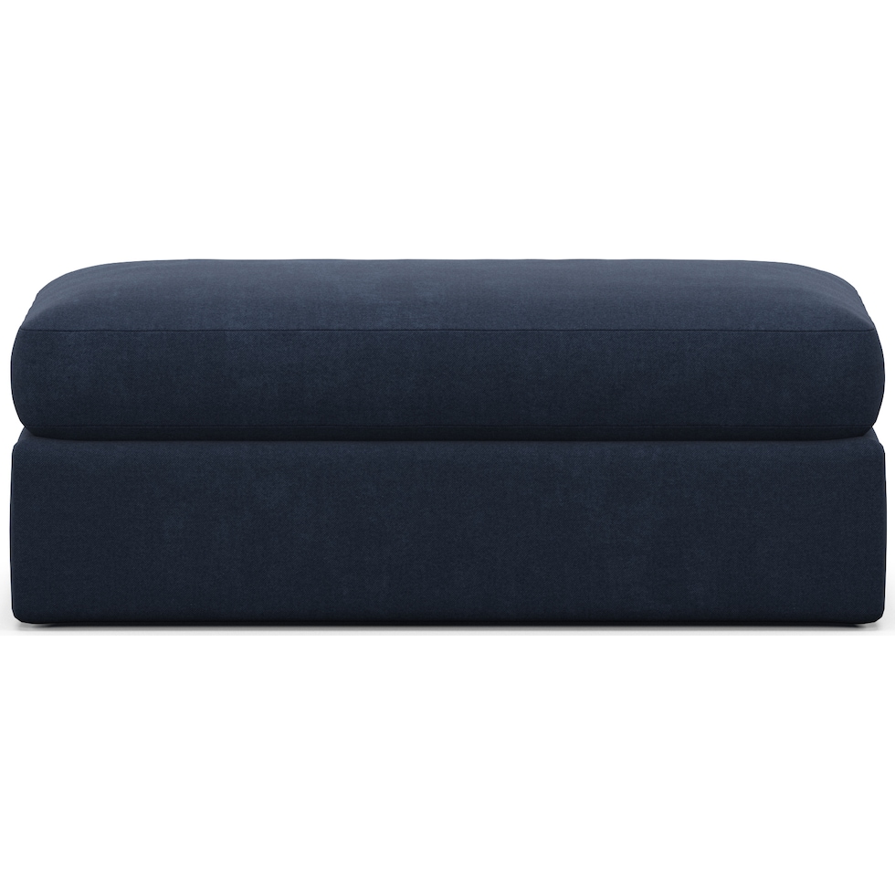 haven blue ottoman   