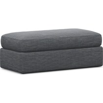 haven blue ottoman   