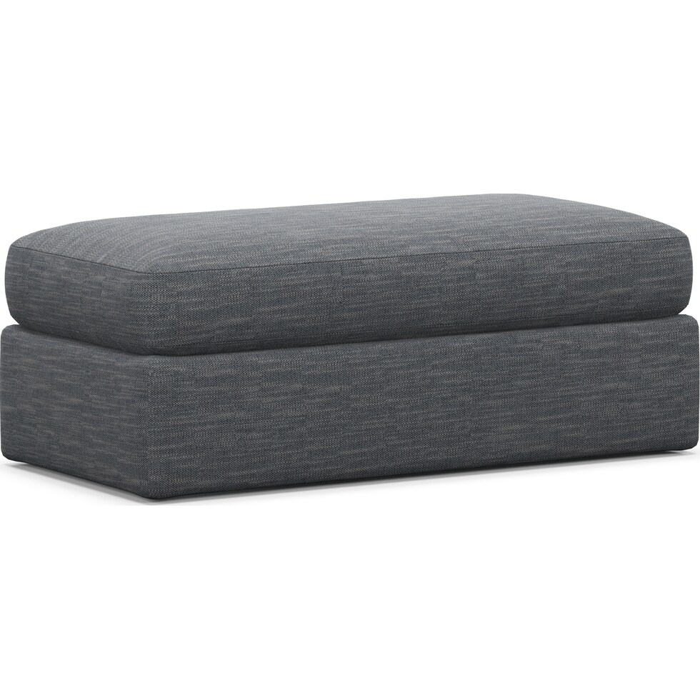 haven blue ottoman   