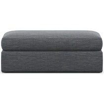 haven blue ottoman   