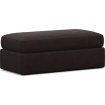 haven dark brown ottoman   