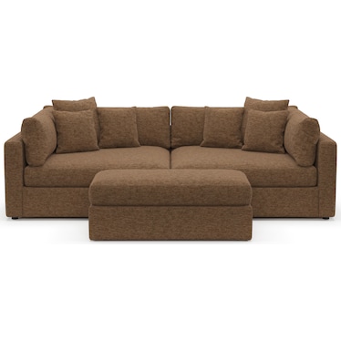 Haven 2-Piece Media Sofa and Ottoman