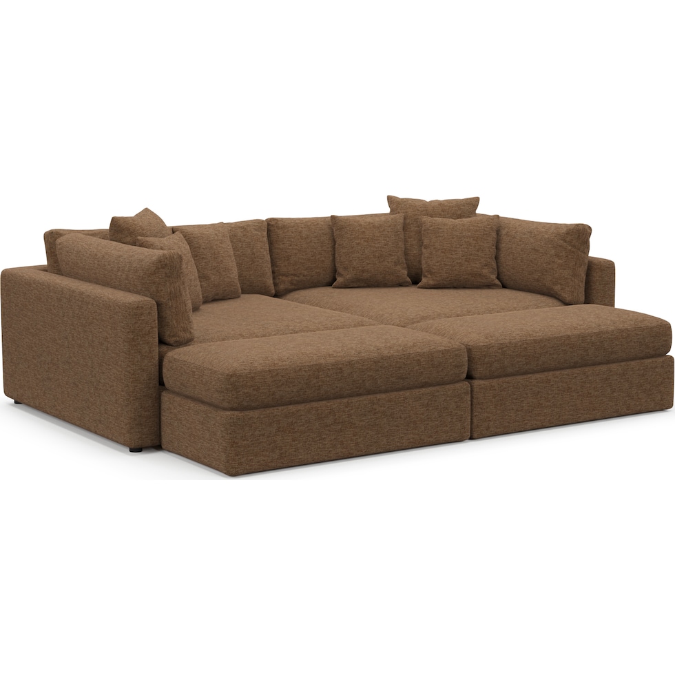 haven dark brown sofa   