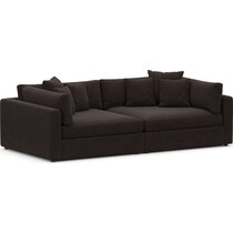 haven dark brown sofa   